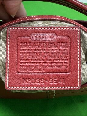 Vintage Y2K Coach 9541 Leather Red Soho Hobo Shoulder… - Gem